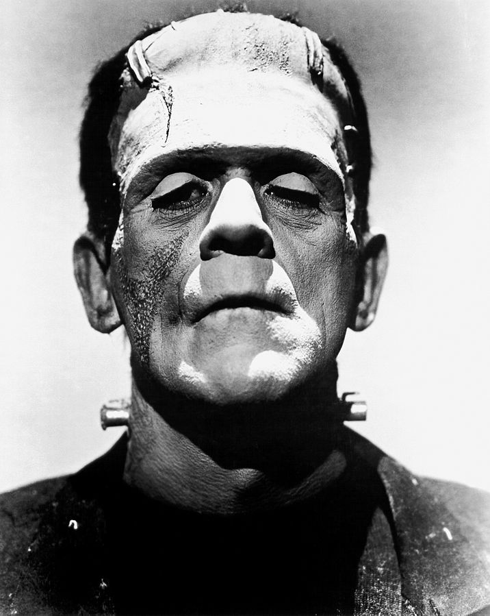 Boris Karloff in his Frankenstein makeup