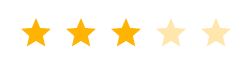 Three out of five stars rating