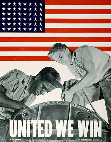 United we Win poster from World War Two