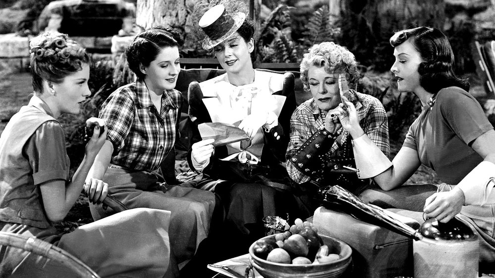 Joan Fontaine, Norma Shearer, Rosalind Russell and Paulette Goddard in The Women  